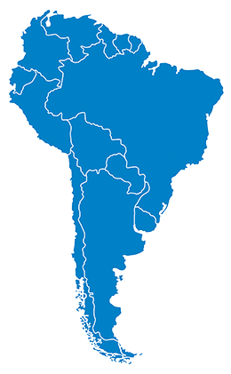 Mapa América do Sul