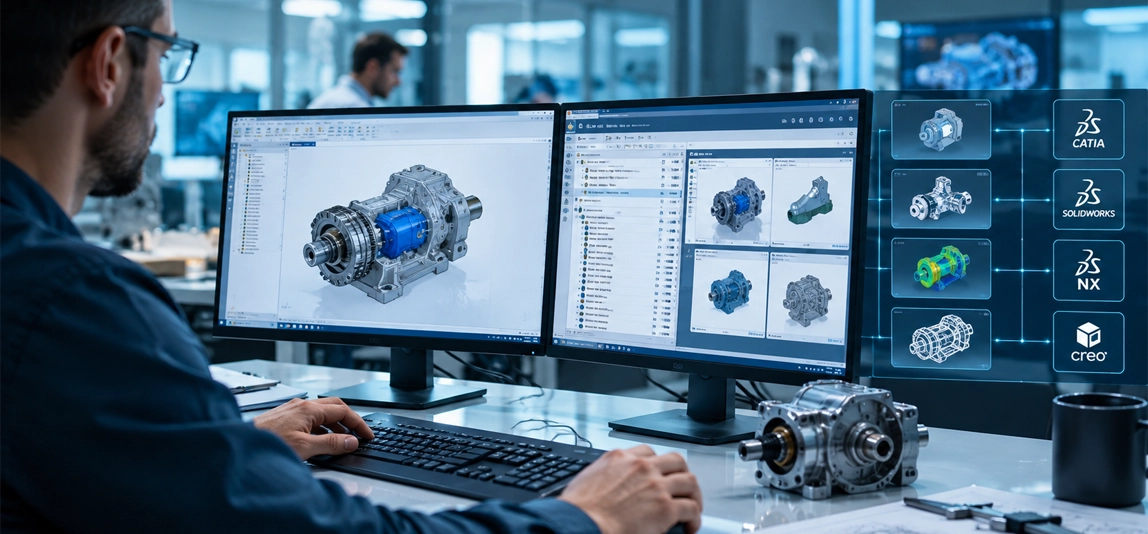 Multi-CAD no Teamcenter: integre diferentes sistemas CAD na gestão de produtos